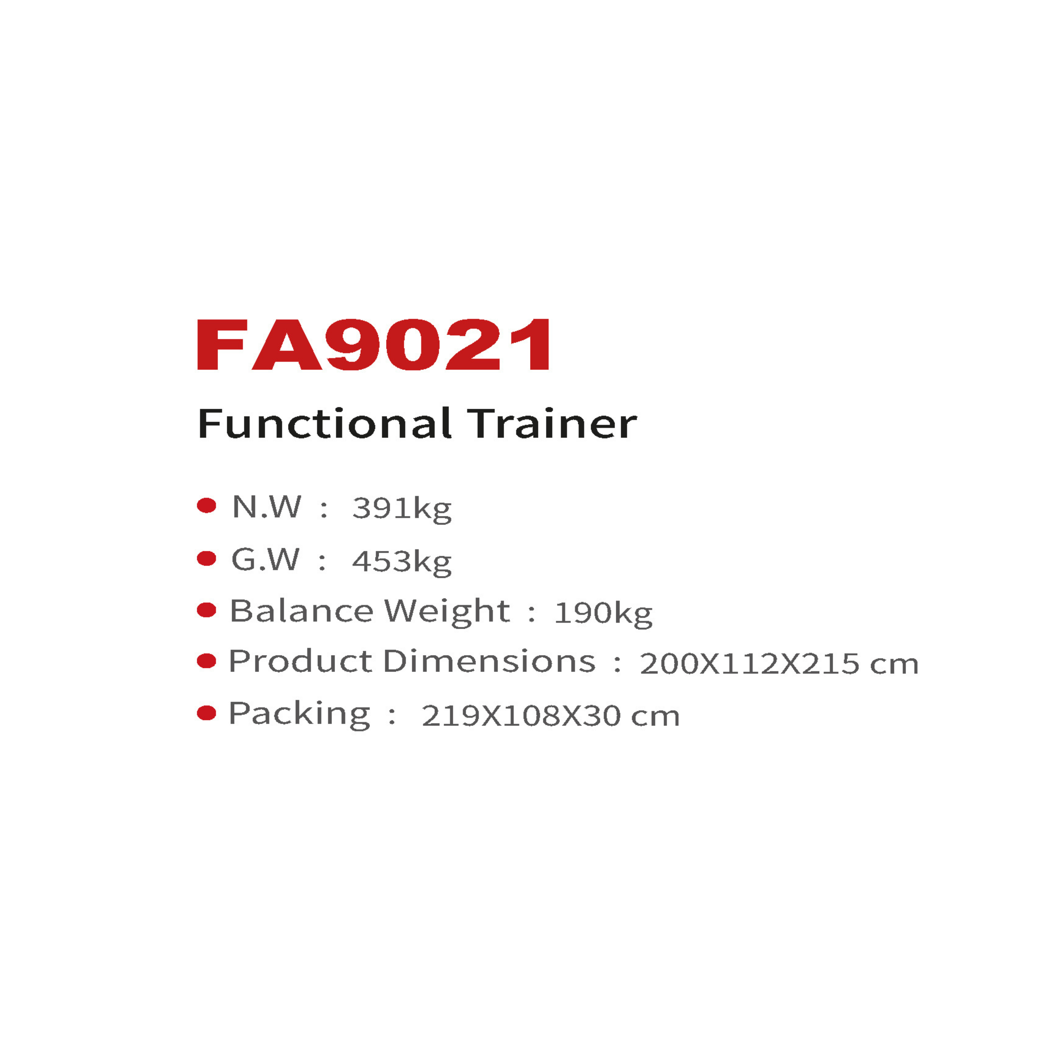FA9021 Functional Trainer