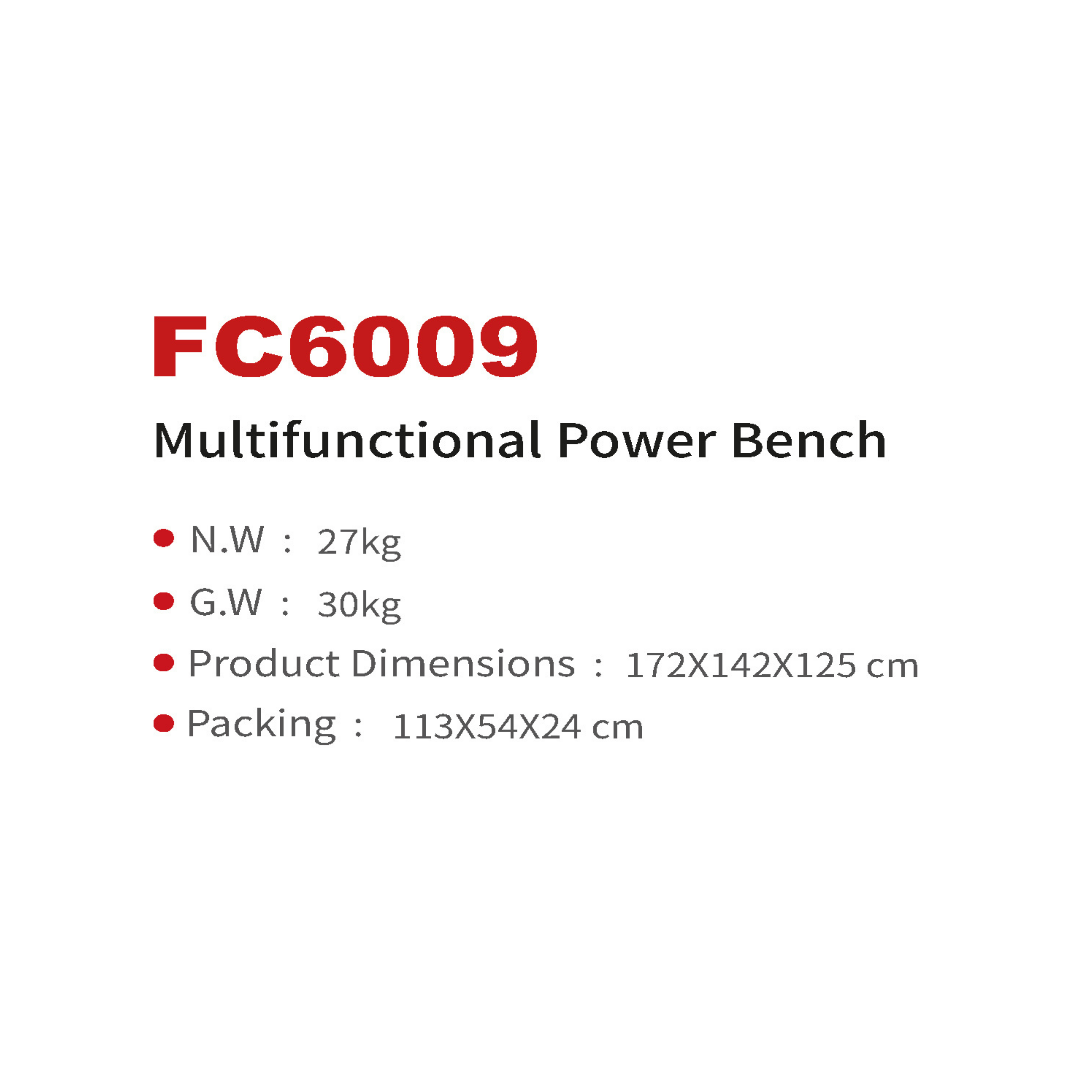 FC6009 Multifunctional Power Bench