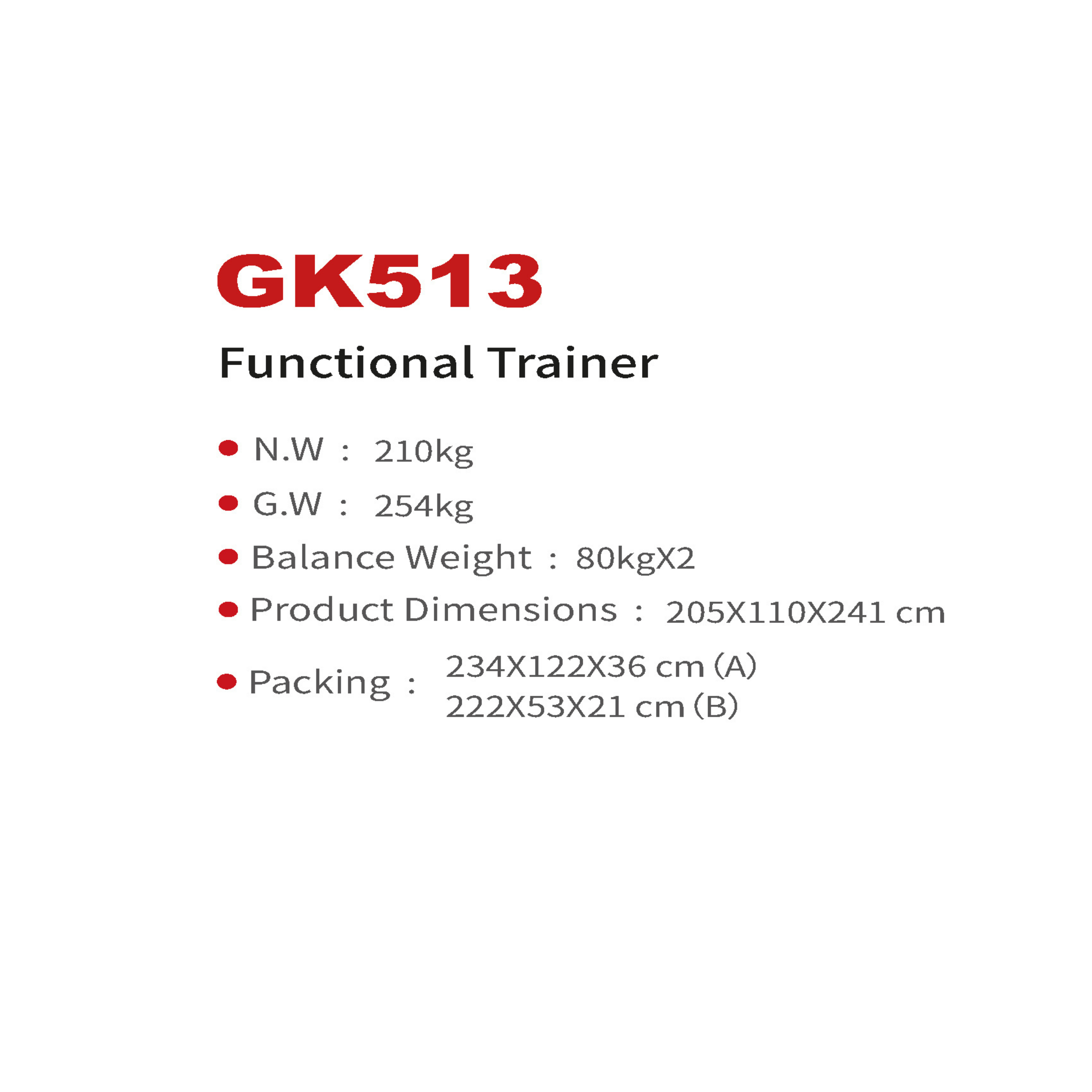 GK513 Functional Trainer